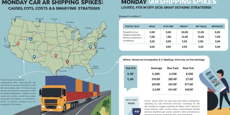 Monday Car Shipping Spikes: Causes, Costs & Smart Booking Strategies Monday Car Shipping Spikes: Causes, Costs & Smart Booking Strategies